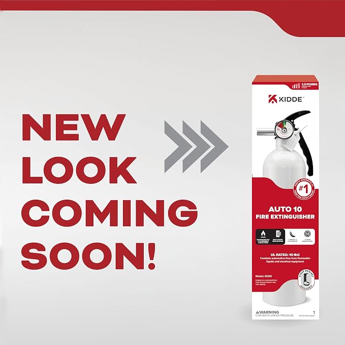 Kidde Fire Extinguisher for Vehicles, Single-Use 10BC - Image 3