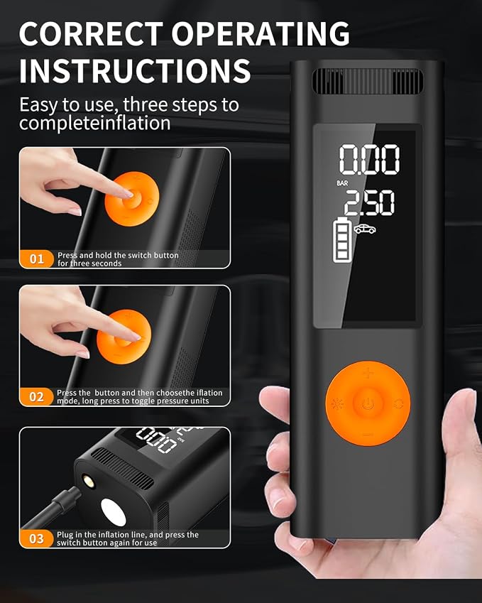 Tire Inflator Portable Air Compressor - Image 6
