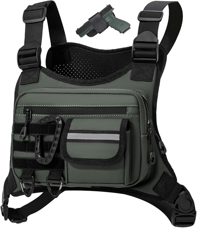 Outdoor Chest Bag For Men, EDC Chest Pack by OutdoorSportsGear