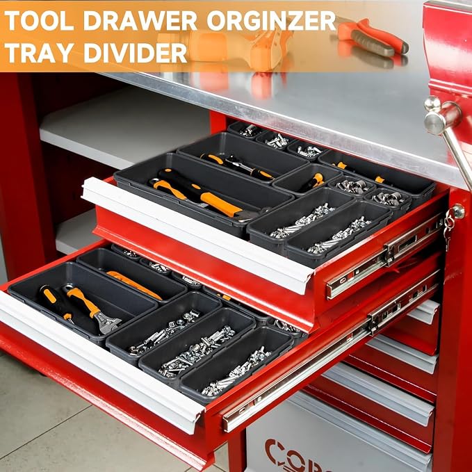 Tool Box Organizer Tray, Toolbox Desk Drawer Organizer, Tool Box Tray, Toolbox - Image 3