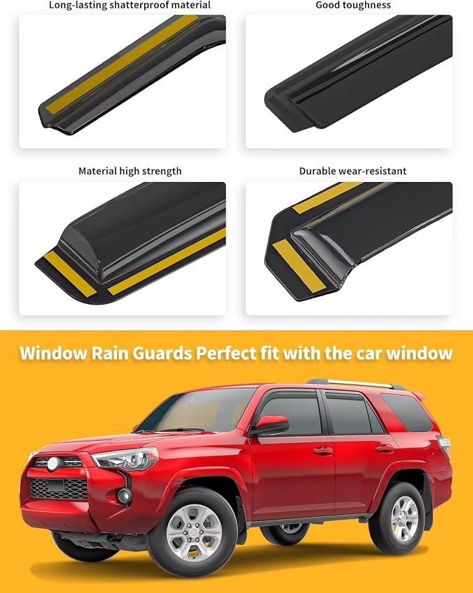 in-Channel Window Rain Guards Fit - Image 8