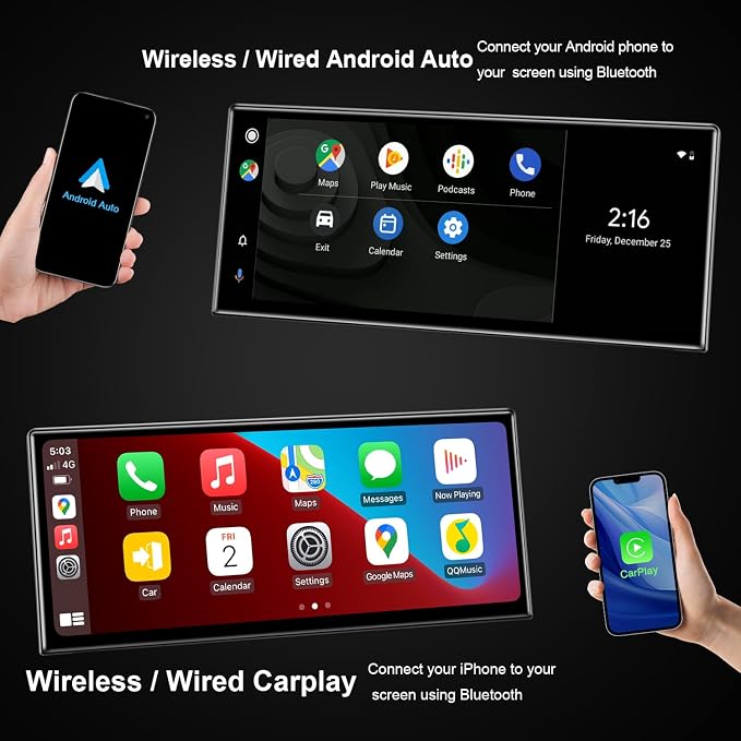 PEMP Linux 12.3" Ultra-Thin Screen E70 E71 CIC Wired and Wireless CarPlay - Image 3