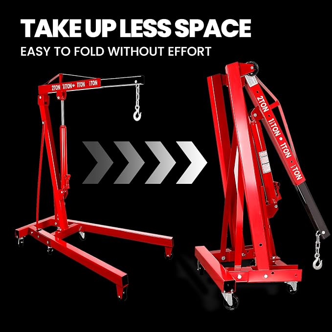 5000LBS Folding Hydraulic Engine Hoist - Image 6
