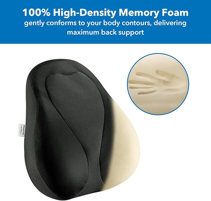 Mount-It! Office Chair Cushion, Lumbar Support Pillow - Image 4