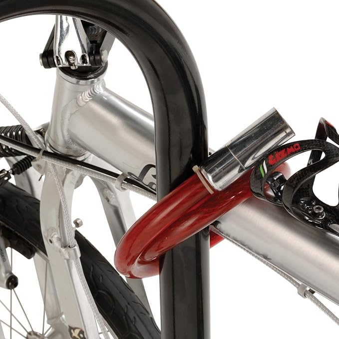 Global Industrial U-Rack Bike Rack, Flange Mount, 2-Bike Capacity, Steel - Image 4