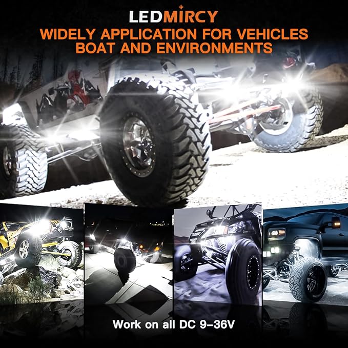 R4 Pure White LED Rock Lights Kit - Image 7