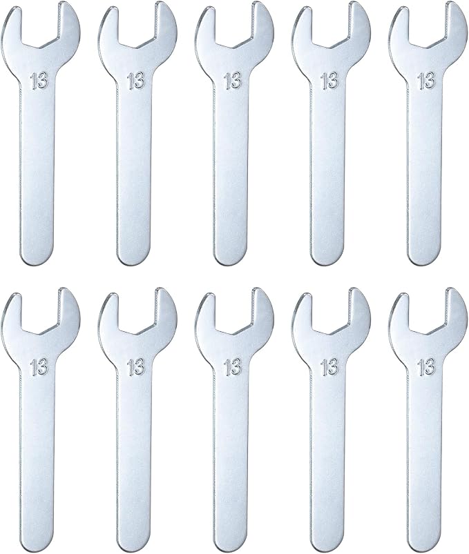 HARFINGTON 10pcs Small Wrench Open End Wrench 13x87x2mm Metric U-Shaped Single by HARFINGTON