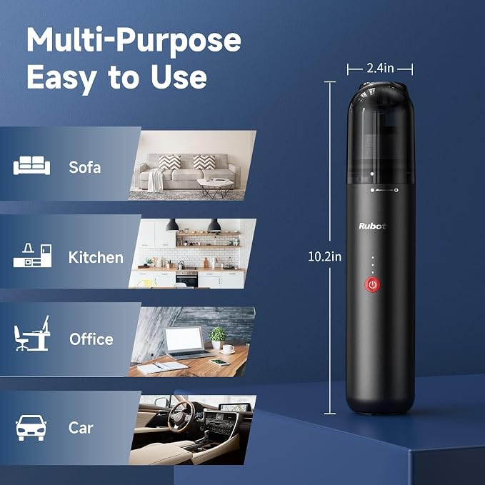 RUBOT Handheld Vacuum Cleaner, 16000PA Powerful Suction Car Vacuum Protable - Image 5