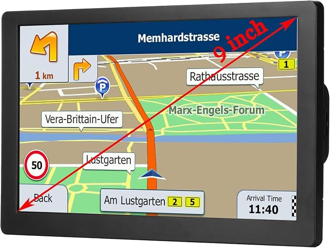 Truck GPS Commercial Drivers 2025, Trucker Car GPS Navigator, 9 inch Navigation - Image 8