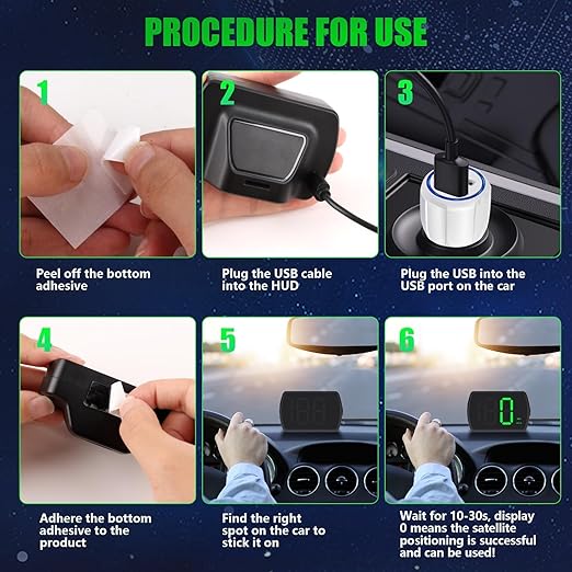GPS Digital Speedometer for Car MPH, Golf Cart Universal HUD Speed Meter - Image 4