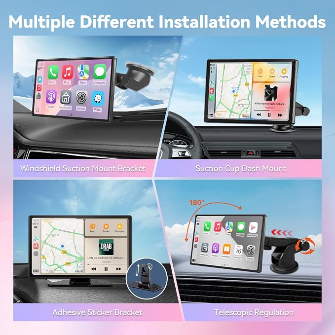 Wireless Carplay Screen for Car, A-pple Carplay Screen for Car - Image 7