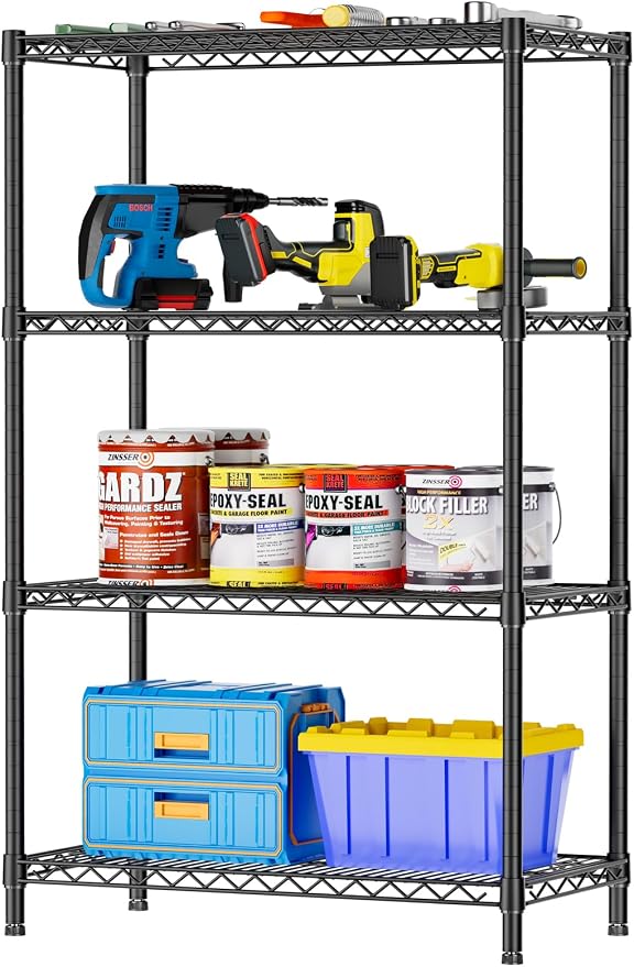 SINGAYE 4 Garage Heavy Duty Shelving Unit Kitchen Pantry Close Home Organizers by SINGAYE
