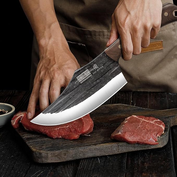 Butcher Knife Set, Hand Forged Butcher Chef Knife Set - Image 6