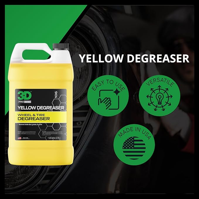 3D Yellow Degreaser – Non-Acid Wheel & Tire Cleaner Spray - Image 5