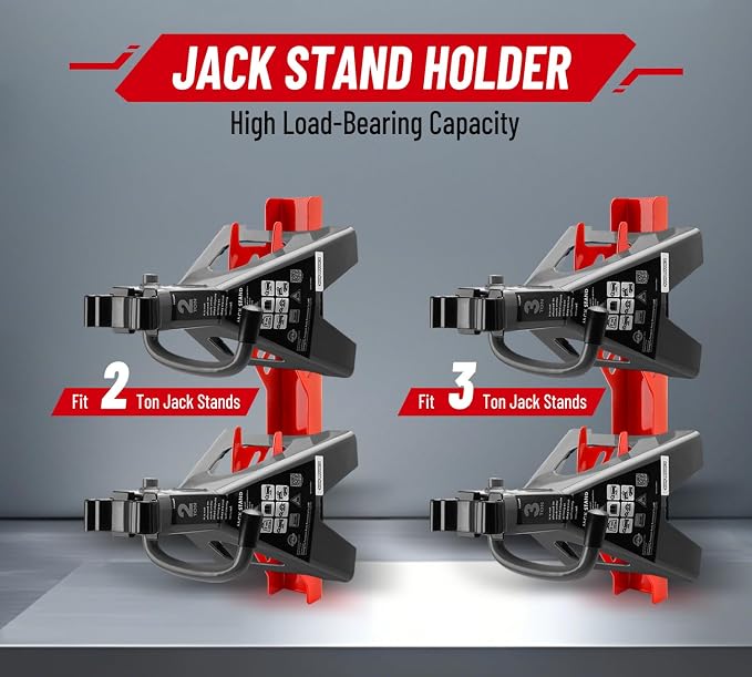 Jack Stand Wall Mount Organizer: Jack Stands Holder Storage Rack Mount - Image 3