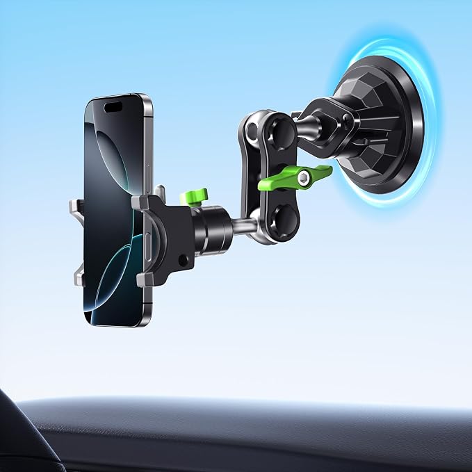 MAGIC JOHN Car Phone Holder, Ultra-Durable Mteal Phone Holders by MAGICJOHN