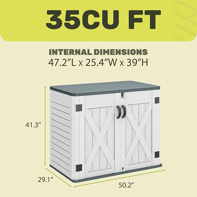 YITAHOME Outdoor Resin Storage Sheds - Image 6