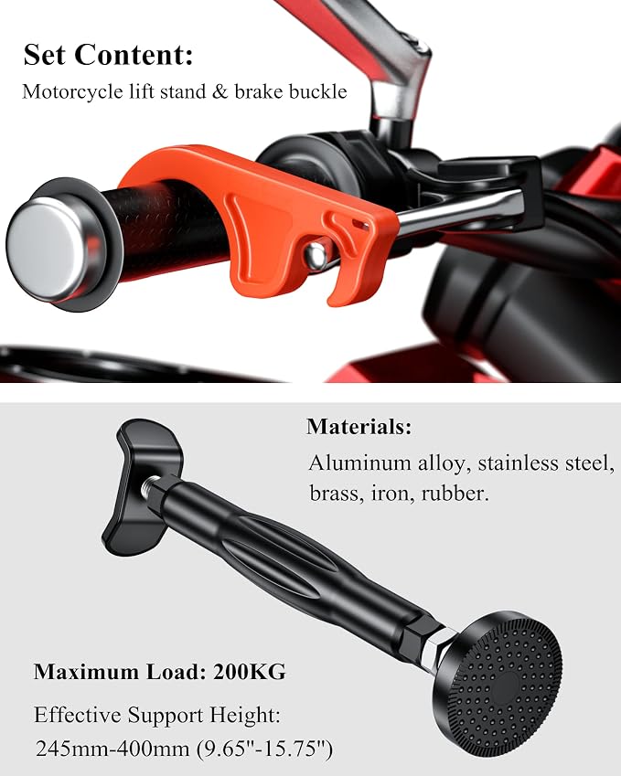 BRCOVAN Motorcycle Stand Wheel Chain Cleaning Maintenance Stand, Portable Lift - Image 5