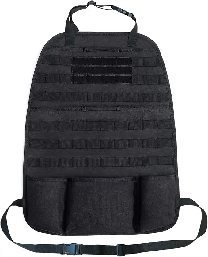 Car Seat Back Organizer Tactical MOLLE Panel Back Seat Storage Bag Universal by JOCTUBO