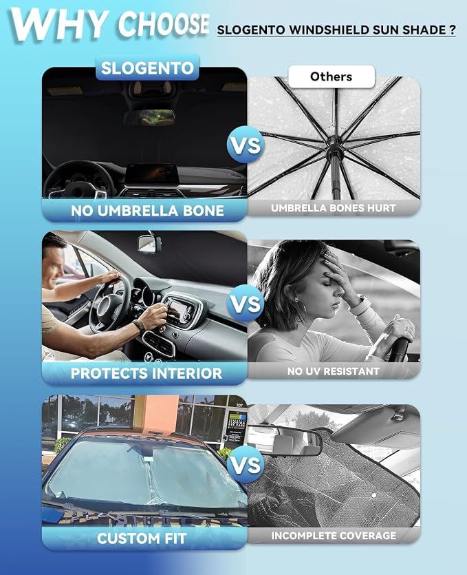 Sun Shade for Forester 2013-2018 Windshield Sunshade for Subaru Forester 2017 - Image 6