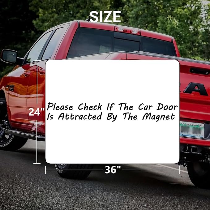 2 Pack Blank Car Door Magnet Sticker, Rounded Corners Magnetic Vehicle Sign - Image 2