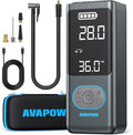 AVAPOW AP18 Tire Inflator Portable Air Compressor, 300% Faster 150 PSI Cordless by AVAPOW