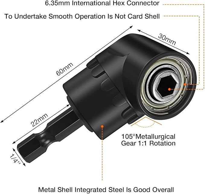 17pcs Flexible Drill Bit Extension, Include 3pcs Rotatable Socket Adapter 2pcs - Image 7