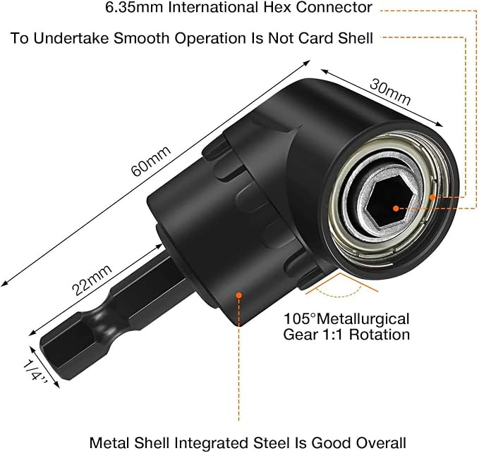 18Pcs Flexible Drill Bit Extension, Include 3Pcs Rotatable Socket Adapter 2Pcs - Image 7