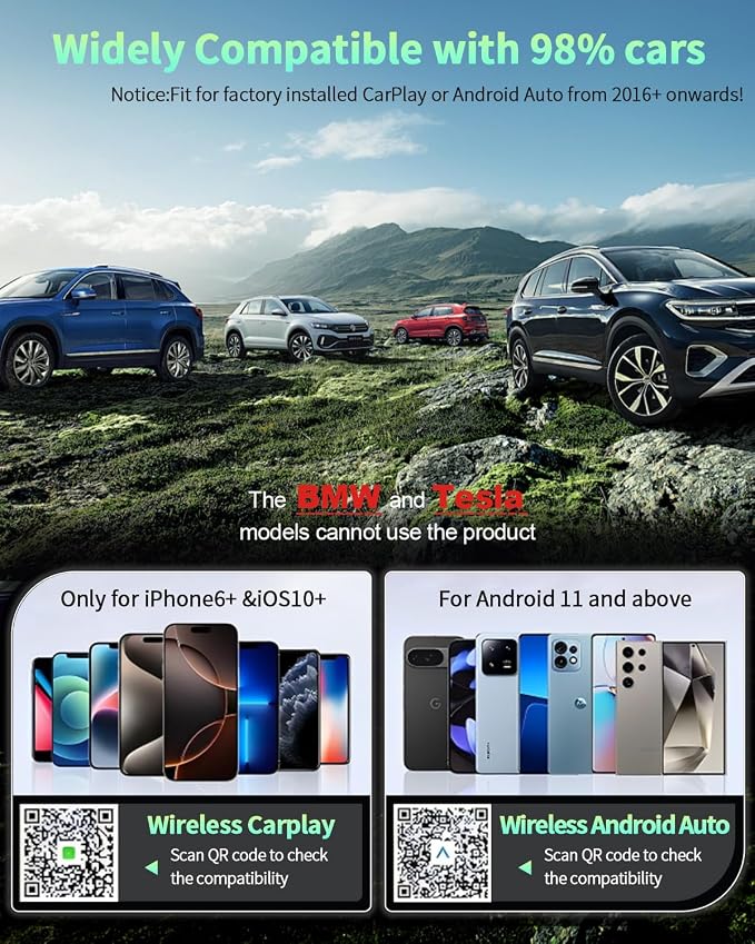 Wireless CarPlay & Android Auto Adapter 1-Inch - Image 7