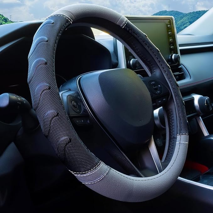 Grey Truck Steering Wheel Cover by LPITruck