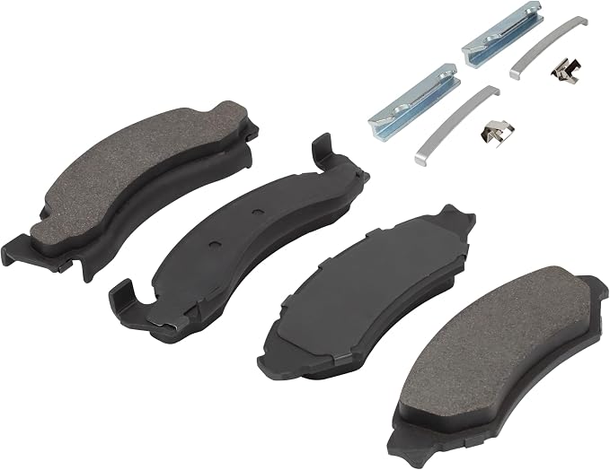Premium Semi-Metallic Front Brake Pads Compatible - Image 2