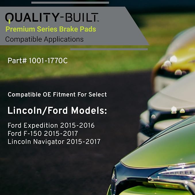 Premium Ceramic Front Brake Pads Compatible - Image 3