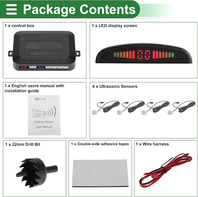 Motoforti Universal Car Auto Vehicle Reverse Backup Radar System Reverse - Image 8