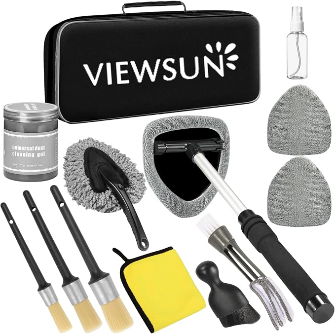 Viewsun Windshield Cleaner Tool, Car Detailing Kit Interior Cleaner, Car by Viewsun