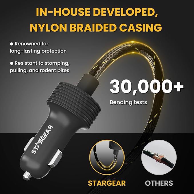 Starlink Mini Cable 12V Power Cable 3M/10FT, Braided Wear-Resistant Starlink - Image 5