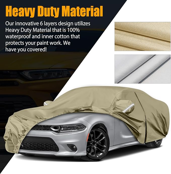 Waterproof Car Covers Replace for 2006-2025 Dodge Charger/Chrysler 300 300C - Image 3