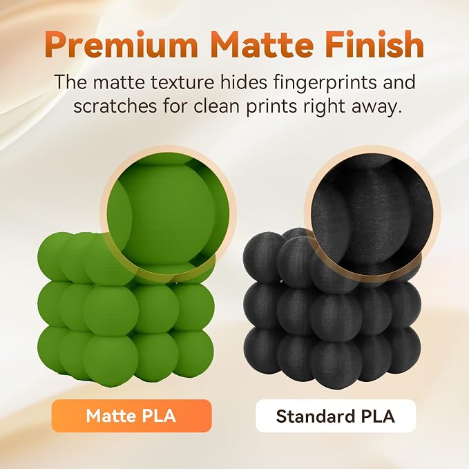 FLASHFORGE PLA Filament 1.75mm +/- 0.02mm, Matte Green 3D Printer Filament 1kg - Image 4
