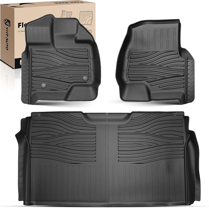 YHTAUTO Floor Mats Fit 2015-2025 Ford F-150 2022-2025 F-150 Lightning SuperCrew by YHTAUTO