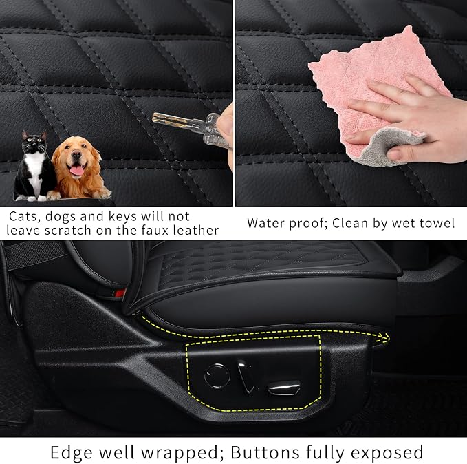 LUCKYMAN CLUB F150 Faux Leather Seat Covers Fit - Image 5