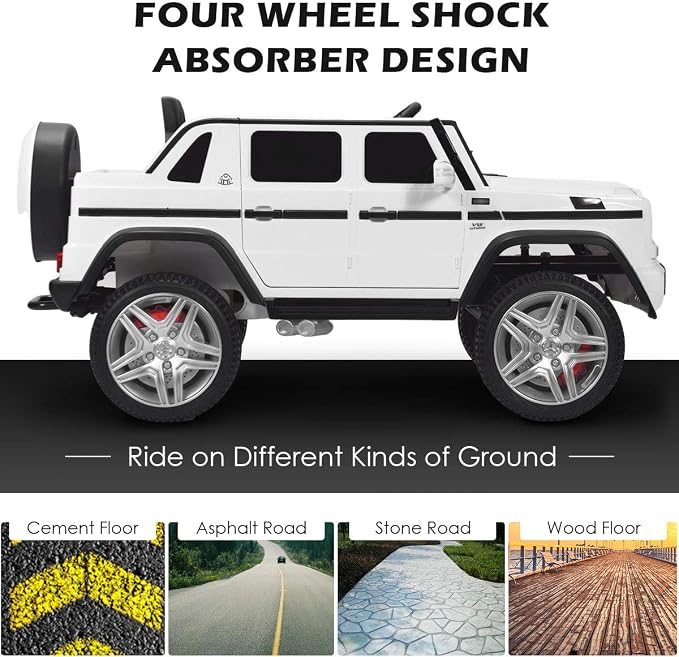 Costzon Ride on Car, Licensed Mercedes-Benz Maybach, 12V Battery Powered - Image 8