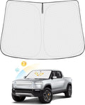 Windshield Sun Shade for 2022-2025 2026 Rivian R1T Truck Accessories Thicken by Canvcle