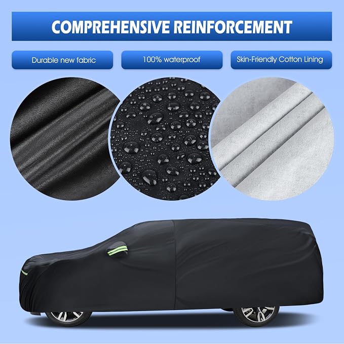 Car Cover Custom Fit for Chevrolet Chevy Suburban 1973-2025, Migaven Waterproof - Image 3