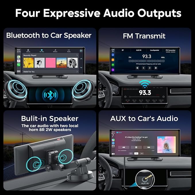 10.26" Wireless Apple Carplay Screen - Image 6