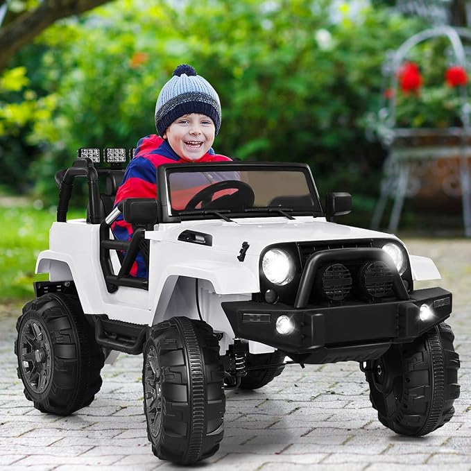 Costzon Ride On Car, 12V Battery Powered Electric Ride On Truck w/Parental - Image 2