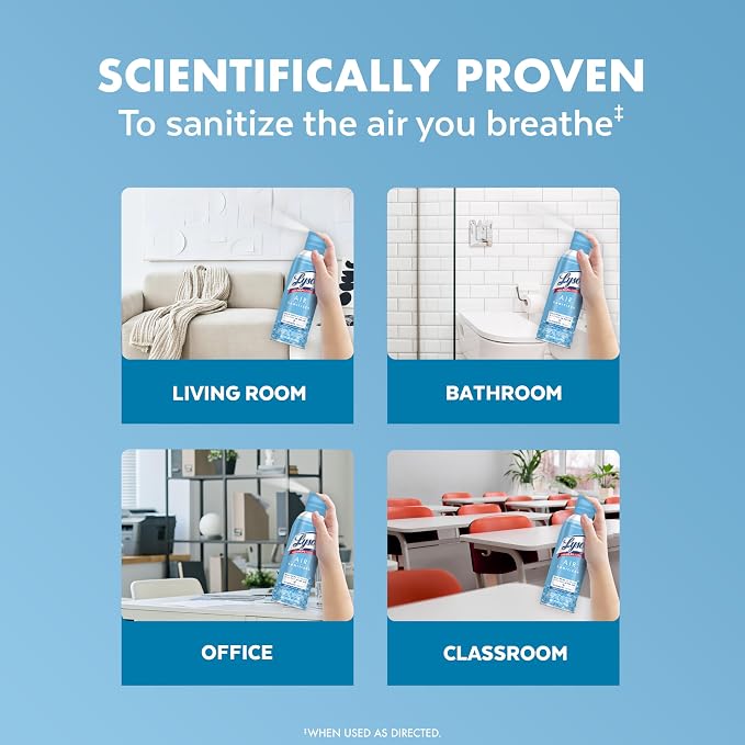 Lysol Air Sanitizer Spray with Odor Eliminator - Image 4