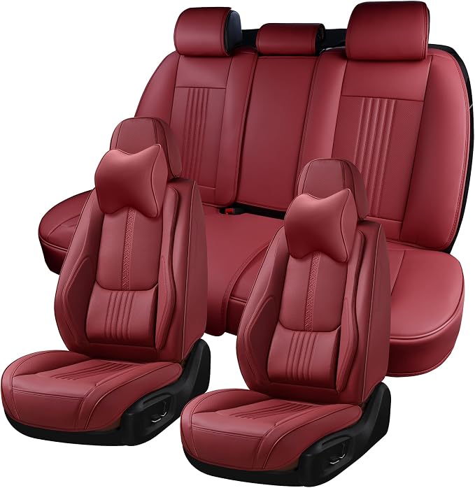 Car Seat Covers Full Set, Front and Rear Seat Covers by BWTJF