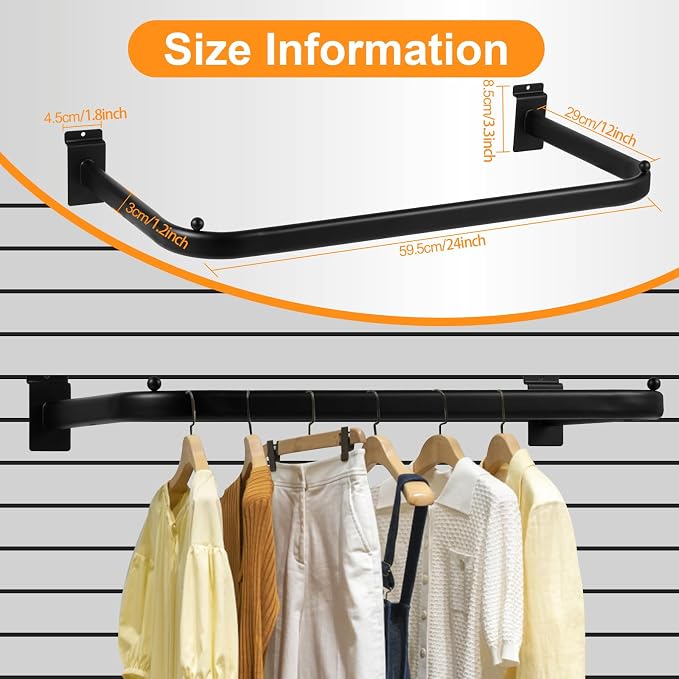 Polmart Slatwall Steel U-Shape Hanger Rail - Image 3