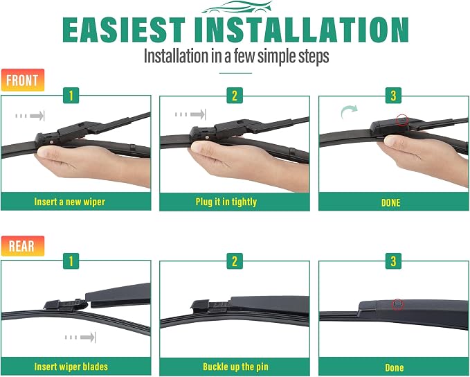 26" 18" 11" Windshield Wiper Blades Replacement - Image 8