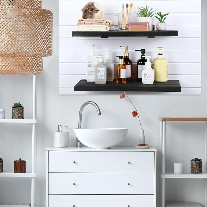 4 Pack Wooden Slatwall Shelf - Image 7