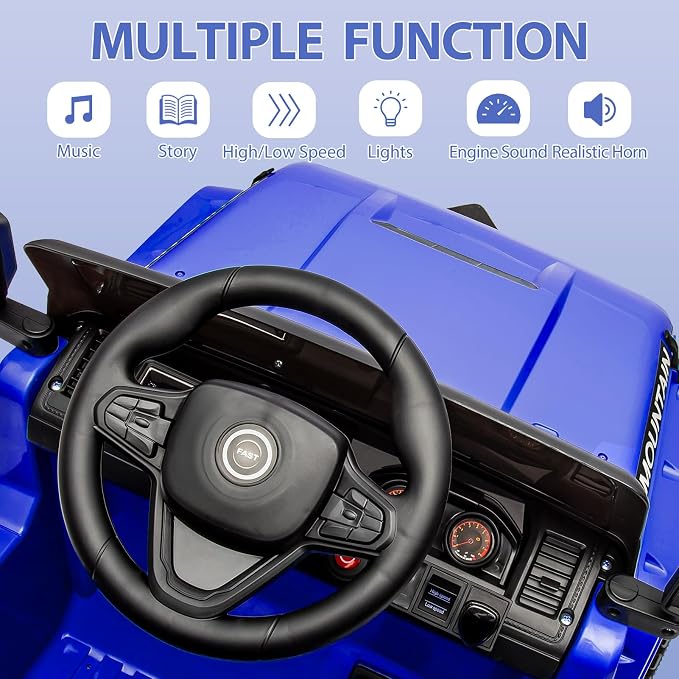 12V Kids Ride on Truck Car, 4 Wheeler Electric Vehicles - Image 5